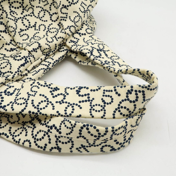 Chanel No.5 Coco Mark Arabesque Mini Boston Bag Canvas Ivory White - Picture 4 of 9